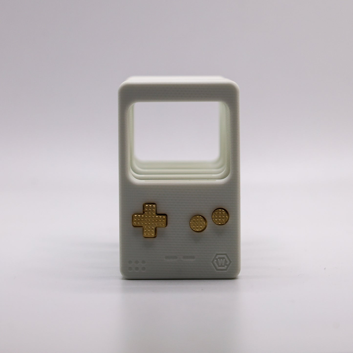 White G10 Clicktendo Slim with Brass Frag Buttons