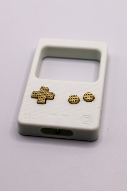 White G10 Clicktendo Slim with Brass Frag Buttons